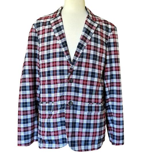 Travis Mathew Men’s Blazer Multicolor Red/White/Blue Size XL NWT - Picture 8 of 8